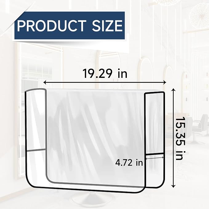 Funda Negra para Silla de Salón, Protector de Asiento y Respaldo miniatura 3