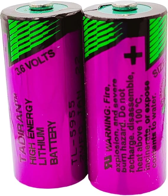 (2 Pack) TL-5955 Battery 3.6V 2/3 AA 1650mAh for Tadiran 3.6 Volt Lithium Battery TL-5955