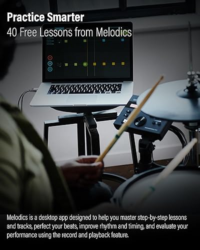 Miniatura 50 de Roland Generation 2 V-Drums TD-17KV2 - Batería electrónica con bolsa para baqueta, cable de audio de 0.138 in, 3 pares de baquetas y paño de pulido