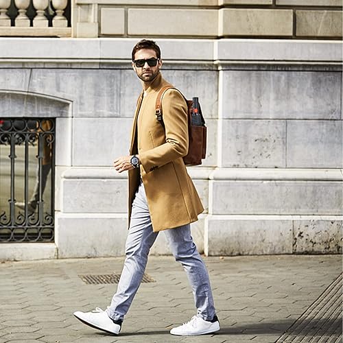 Miniatura 7 de Lejorain Paraguas plegable compacto de viaje Paraguas portátil negro doble toldo automático resistente al viento Plegable llamativo rojoamarillo