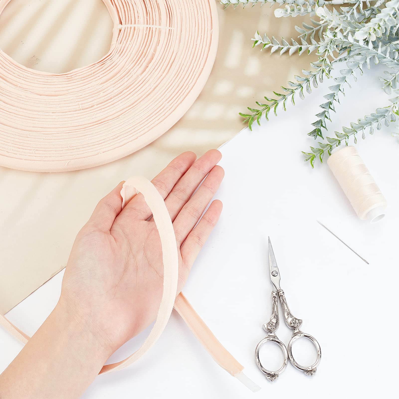Stecche Per Corsetto In Poliestere 6mm - 2 Rotoli Da 50m Nero E Bianco, Per Abiti Da Sposa E Costumi - Foto 10