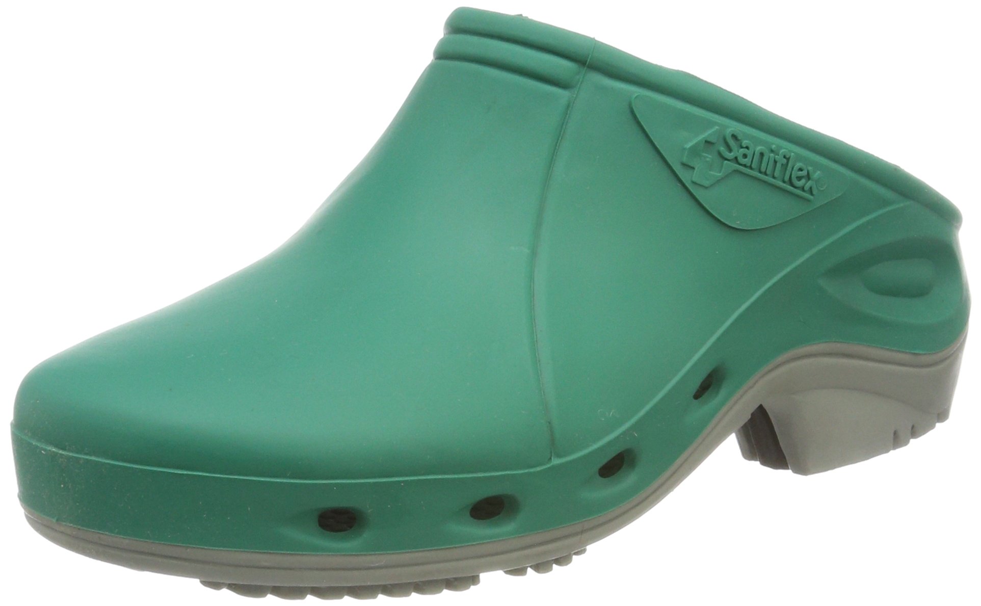 TROKLO' 141.0001 Zoccoli da Lavoro, Unisex Adulto, Sra, Verde (Verde/Suola Grigio), 38 EU (5 UK)