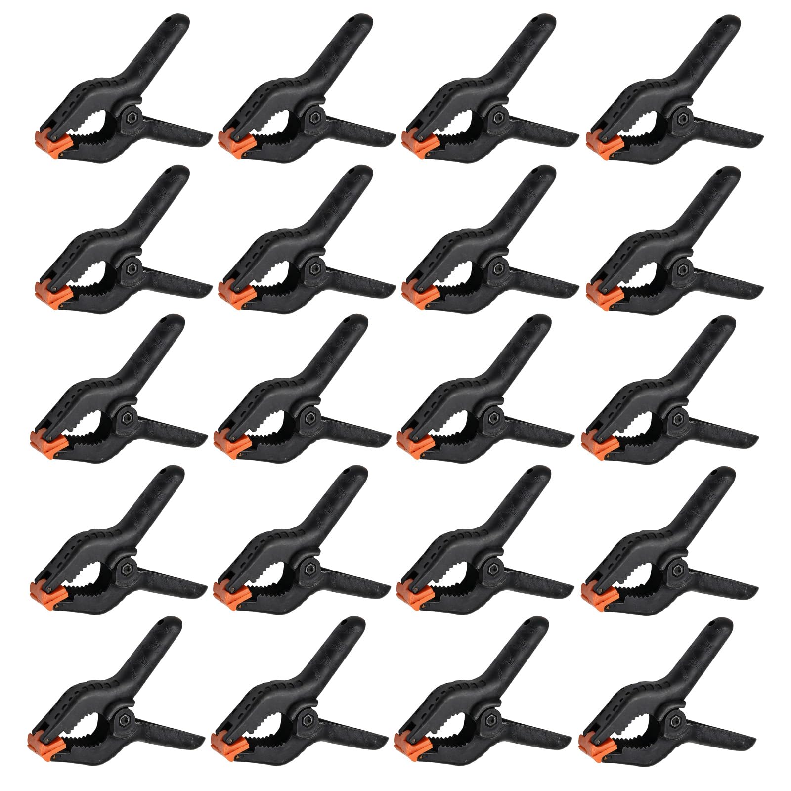 Sdhgerh 20 Pack Heavy Duty Spring Clamps, 2 Inch Professional Nylon Clips for Photography Backdrop, Studio, Photo Booth, Woodworking, Crafts, Tarp and Fabric