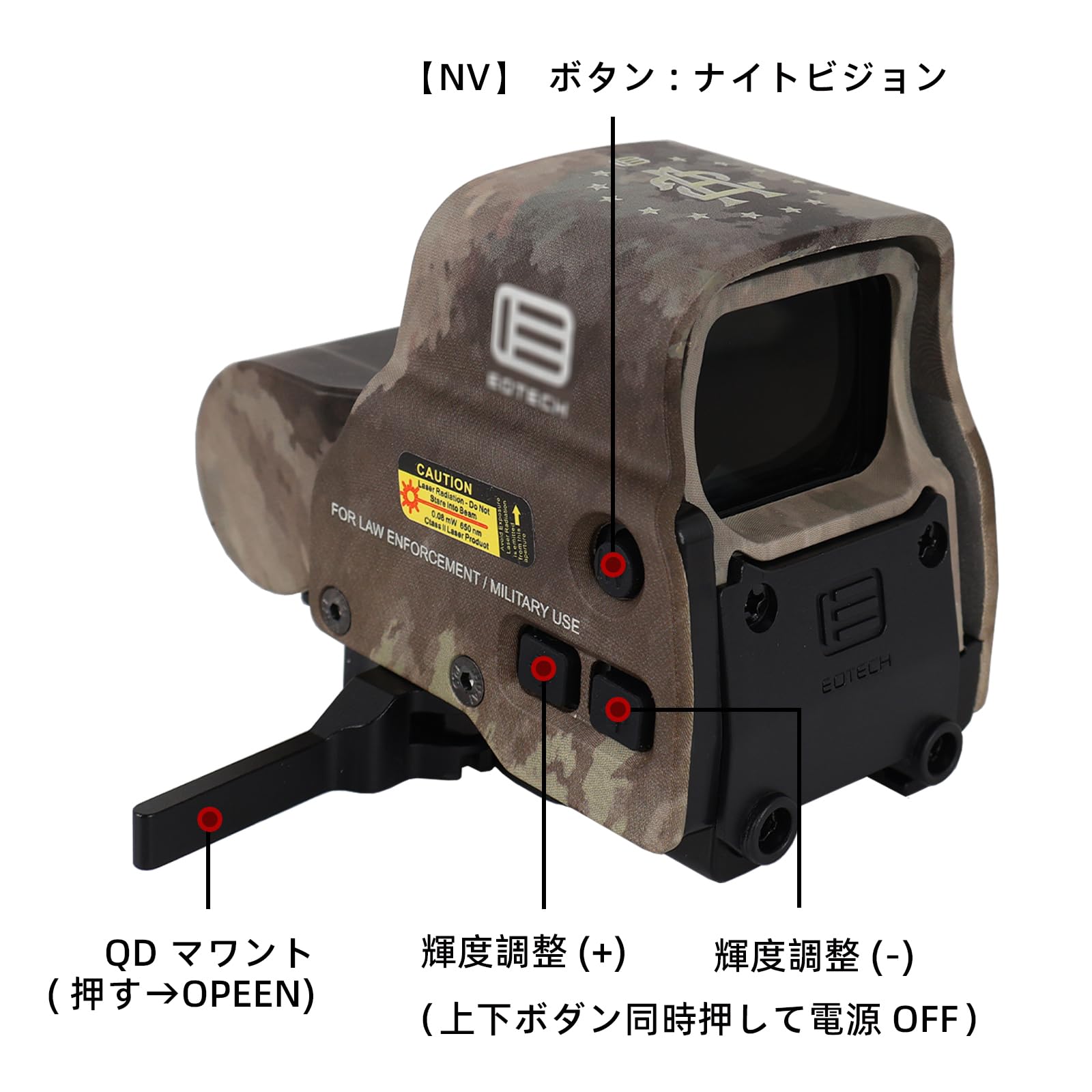 Amazon.co.jp: EXPS3 DCRタイプ ドットサイト 20mmレール対応ホロ