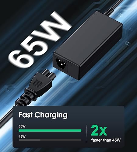 Miniatura 4 de Cargador USB C para laptop, cargador de Chromebook de 65 W, compatible con HP Lenovo, Dell, Asus, Acer, Samsung, Google, Chromebook, cargador rápido