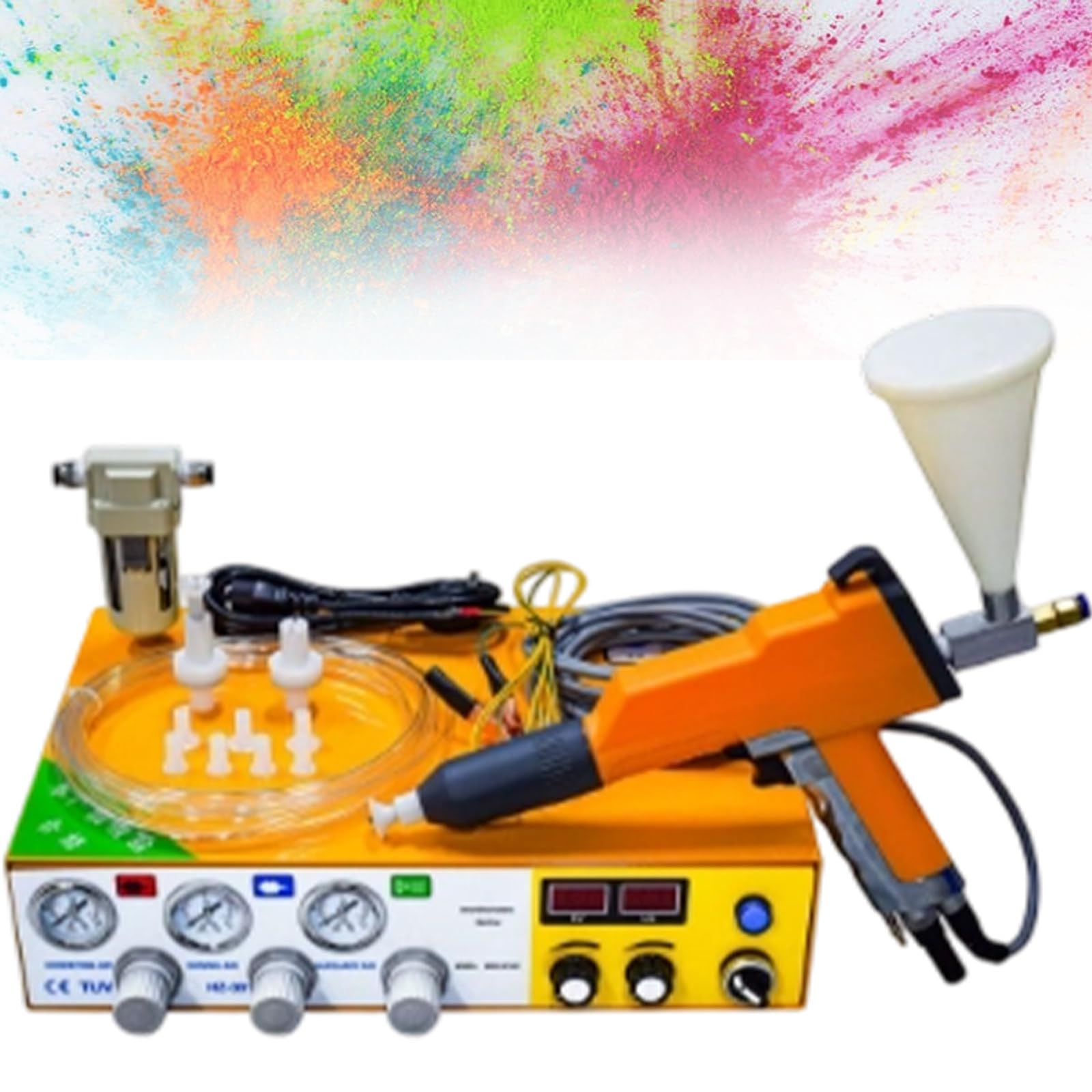 Machine de revêtement en poudre électrostatique pour réparation de métaux, rénovation et projets créatifs, outils de pulvérisation compacts pour finition professionnelle