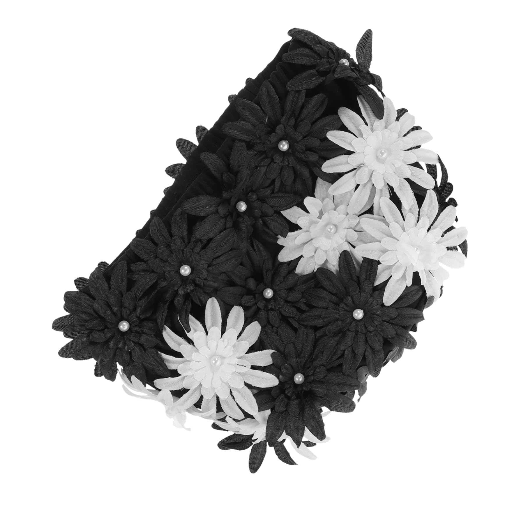 Hemobllo Gorro De Baño Adulto Nadadores De Las Mujeres Tela De Gorro De Baño para Sombrero De Natación Gorro De Baño Floral Gorra De Natación Rosa Gorra De Mujer Malla Brocado