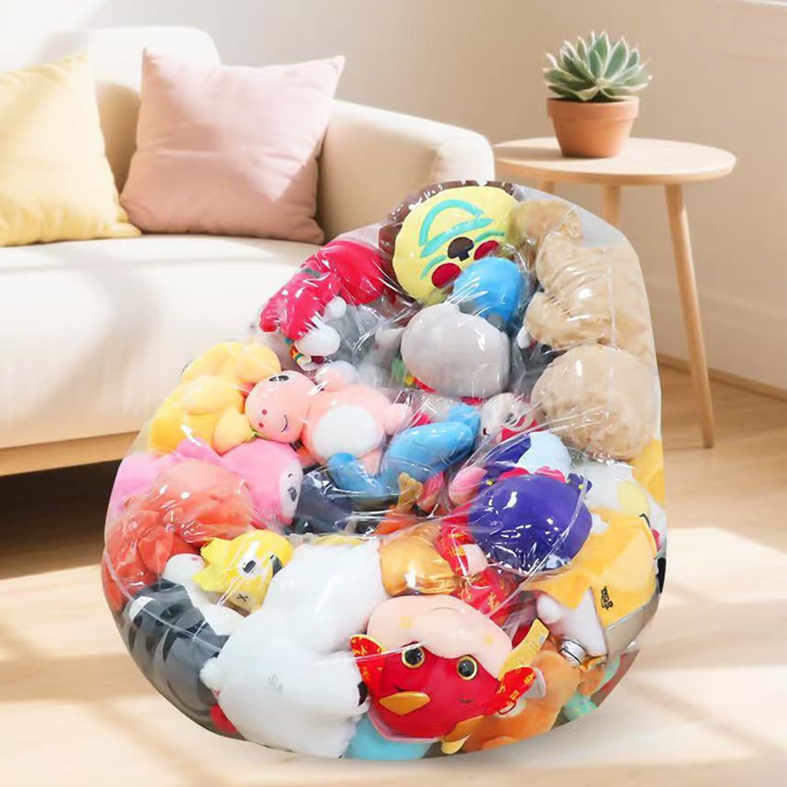 Housse De Fauteuil Poire | Grande Imperméable Vide PVC | Rangement pour Animaux en Peluche Et Chaises,pour Chambre Dortoir Salon Garderie Appartement Tout-Petits Filles Adultes Adolescents