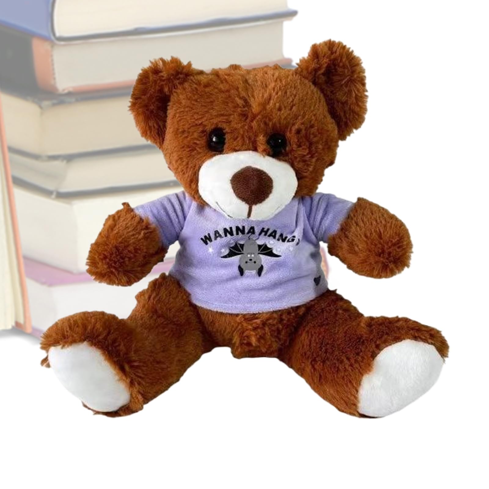 Bear Plush - Bat Pattern Shirt Toy Decorations Centerpieces | Plush Doll Bear - for Boy Birthday Christmas Halloween Easter Valentine Shower