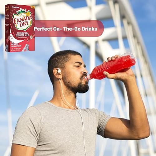 Miniatura 7 de LLE Canada - Mezcla de bebidas en polvo seco con sabor a arándanos y jengibre, sin azúcar y delicioso potenciador de agua, fácil de preparar,