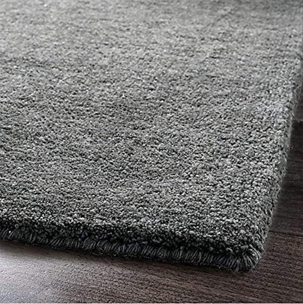 Plain Hand-Tufted Wool Rectangle Area Rug – Soft Premium Wool Carpet for Living Room, Bedroom & Home Décor Size 10x12 feet