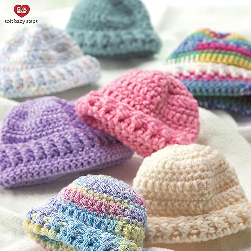 Miniatura 4 de Red Heart Soft Baby Steps - Hilo de fresa, paquete de 3 unidades de 4.97 oz5 onzas, acrílico, 4 medianos (peinado), 256 yardas, tejido, ganchillo y