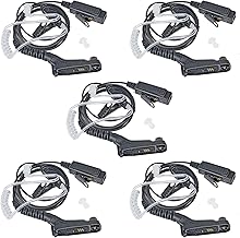 HYSHIKRA Acoustic Tube Earpiece Headset with Mic Compatible with Motorola DP3400 DP4400 DP4800 DGP4150 XiR-P8200 Xpr-6300 Multi Pin Two Way Radio (5)