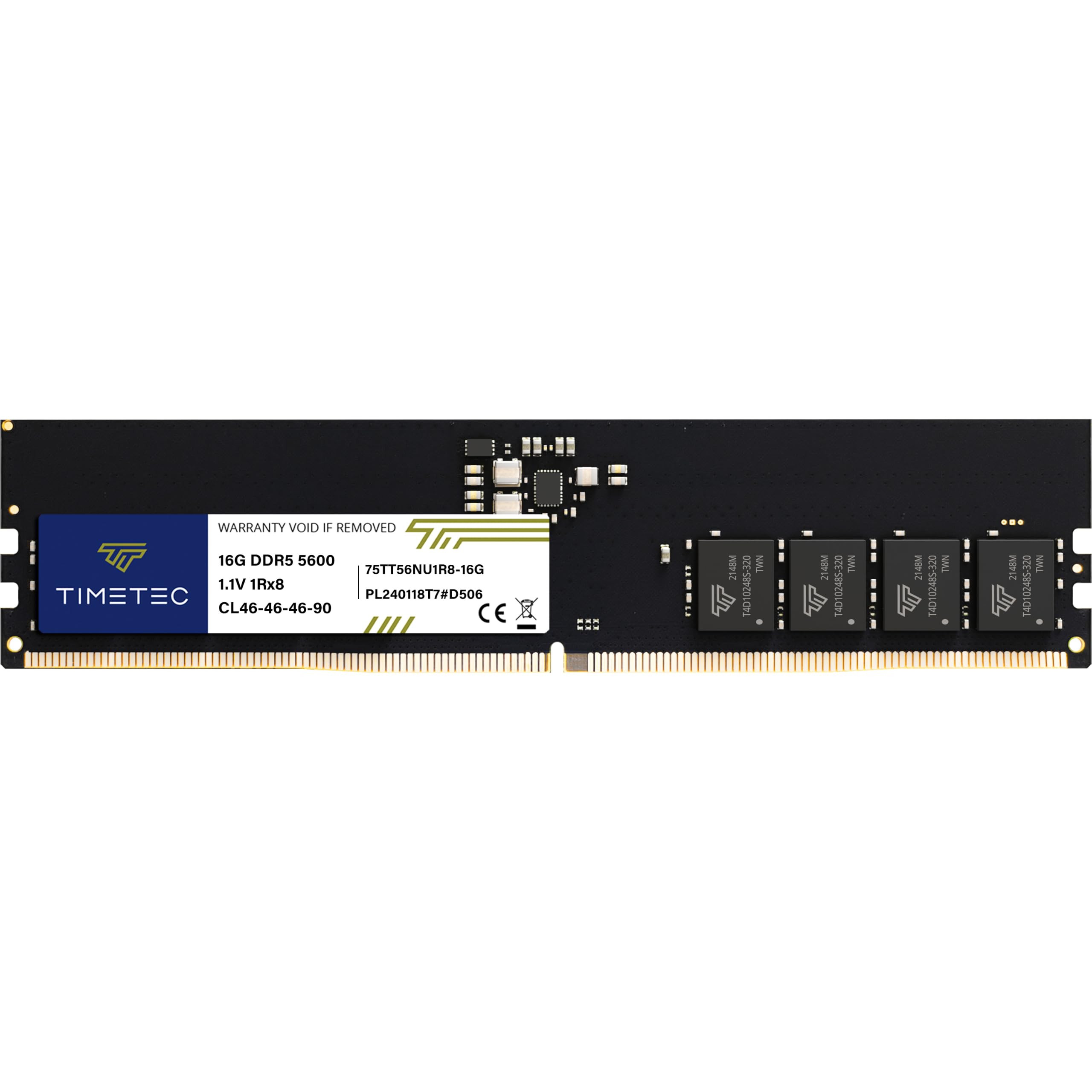 Amazon.co.jp: Timetec 16GB DDR5 5600MHz PC5-44800 アンバッファード