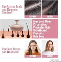 RENESMEE Scalp Massager Shampoo Brush, Eco-friendly Wheat Straw body with Soft Silicon Bristles, Hair Scalp Scrubber, Scalp Exfoliator | Dandruff Removal, Prevents Hair loss (Pink) gallery image