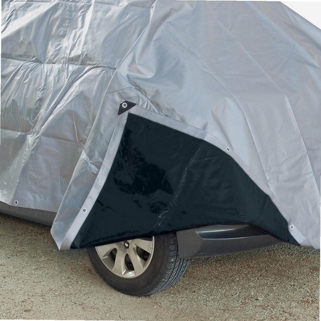 WERKA PRO Telo Multifunzionale Grigio e Nero 200 g/m2 6 x 6 m