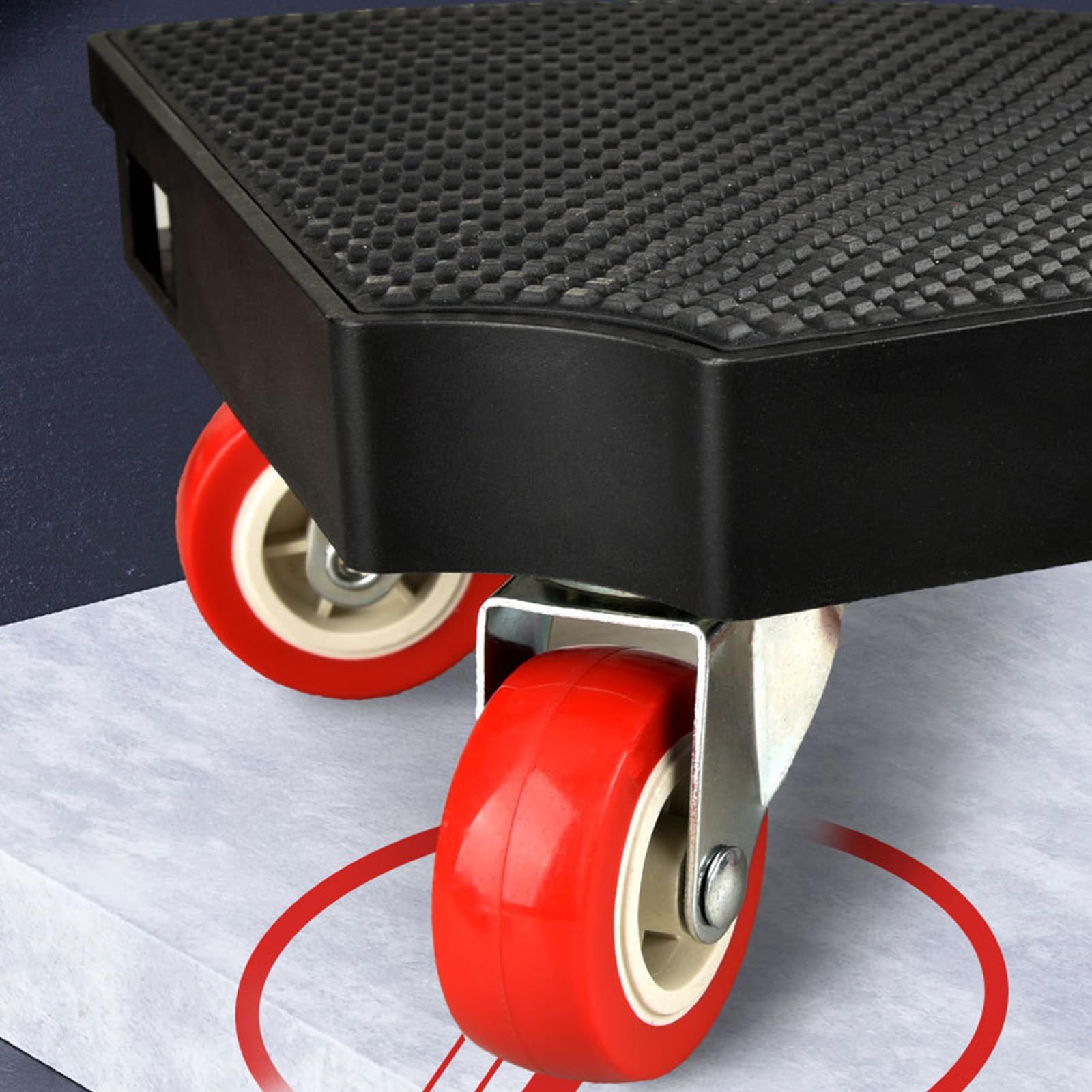 Piattaforma rotonda per lo spostamento di mobili, 40,5 cm, con maniglia di sollevamento, per tavoli e mobili, per lavori di trasloco interni