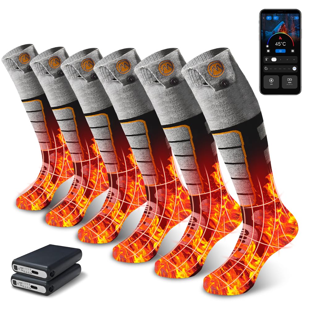 電熱ソックス 自動接続 つま先発熱対応 45-75℃温度調節 3足セット Amazon.co.jp: 【3足/2足/1足入り】電熱ソックス 自動接続 つま先発熱