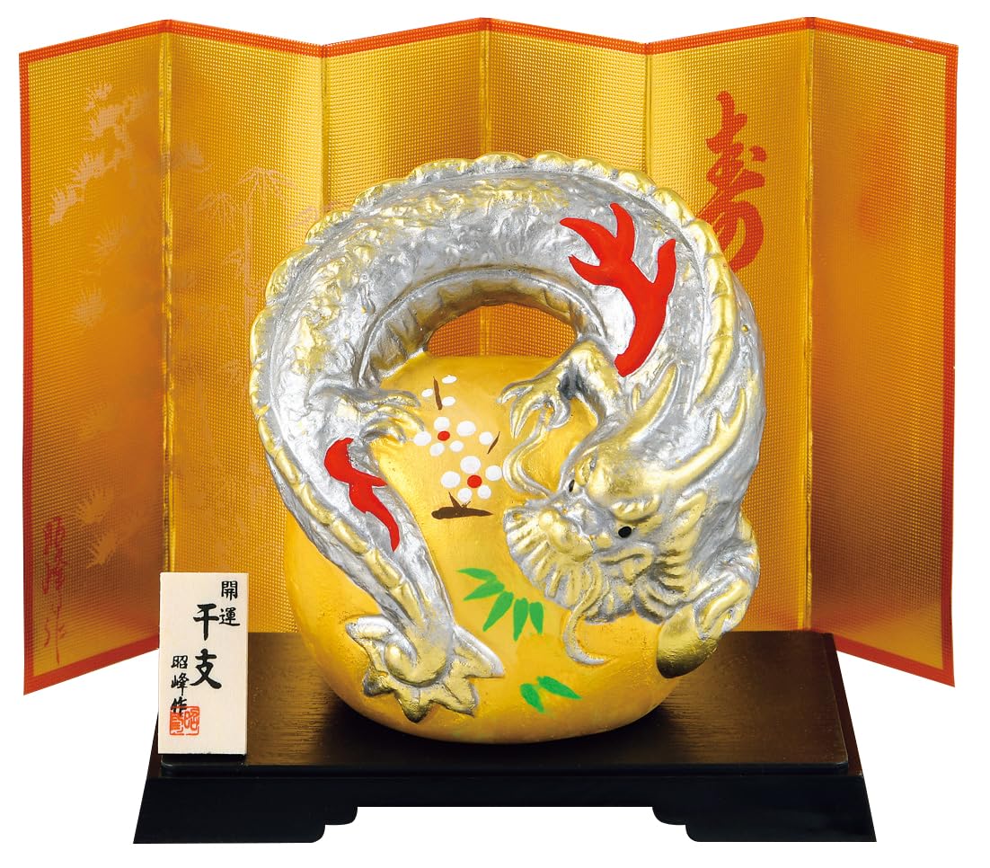 干支 辰の置物 金色の宝の巾着袋 【公式通販】