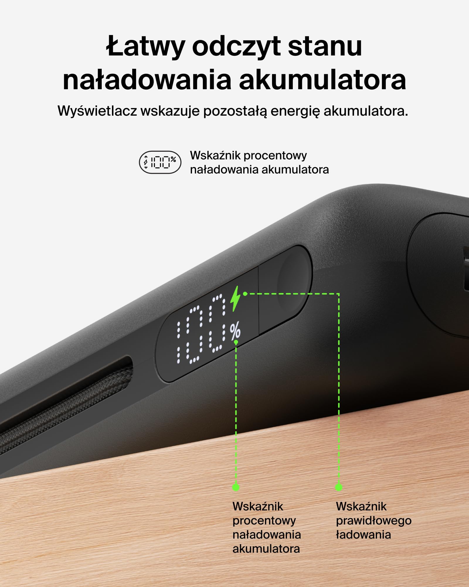 Belkin UltraCharge Pro Powerbank 25 000 mAh do Laptopów – Czarny | Powerbank 25 000 mAh, 1 Port USB-C, 1 Port USB-A i Kabel USB-C, 158 W Power Delivery, Wstępnie Naładowany, Wyświetlacz