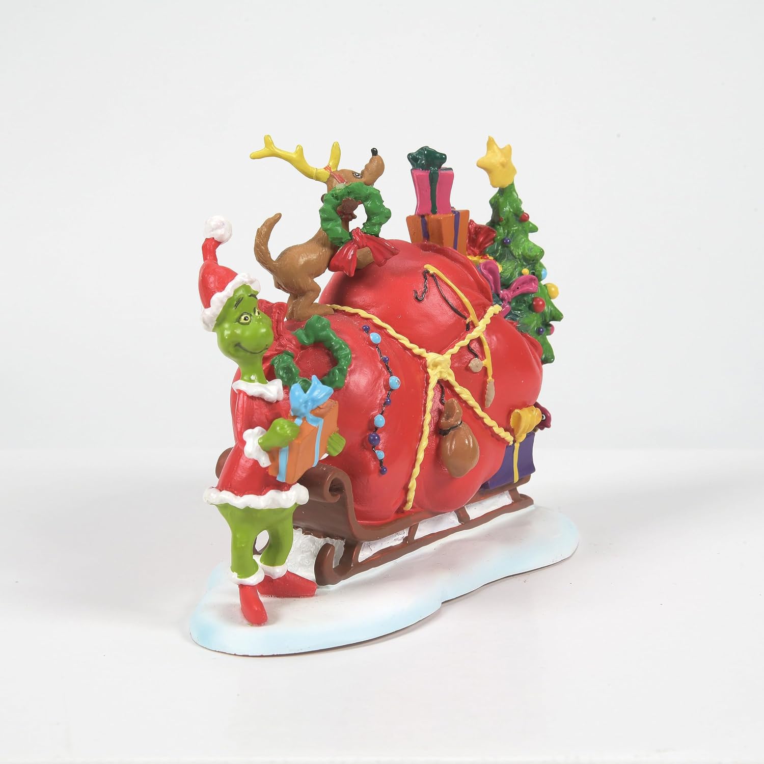 Department 56 Dr. Seuss Grinch Village Accessories Small Heart Grew Figurine, 3.75 Inch, Multicolor