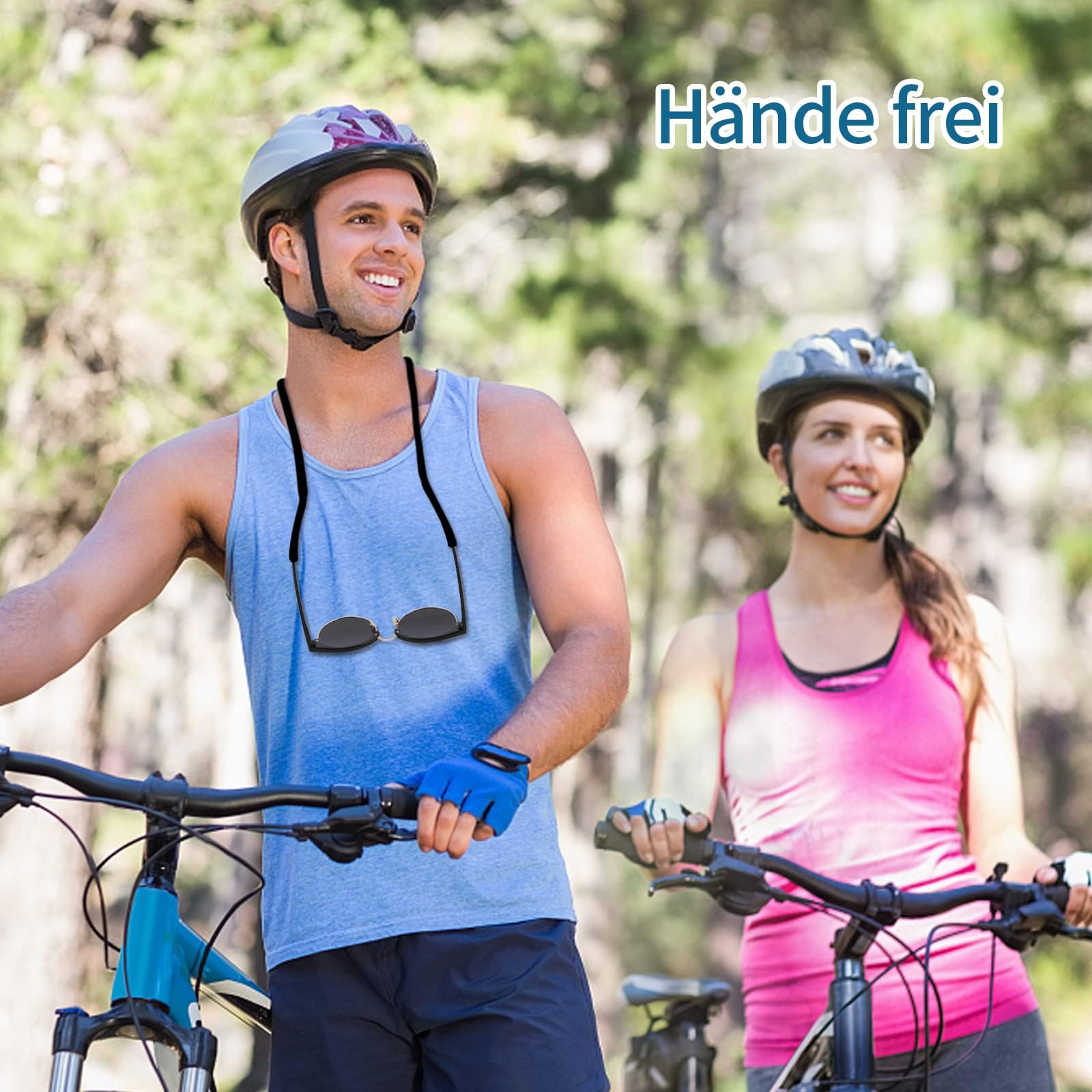 Sportbrillenband | Brillenband für Sportbrillen und Sonnenbrillen | Brille Sportband & fester Halter aus Stoff(2 Stück)
