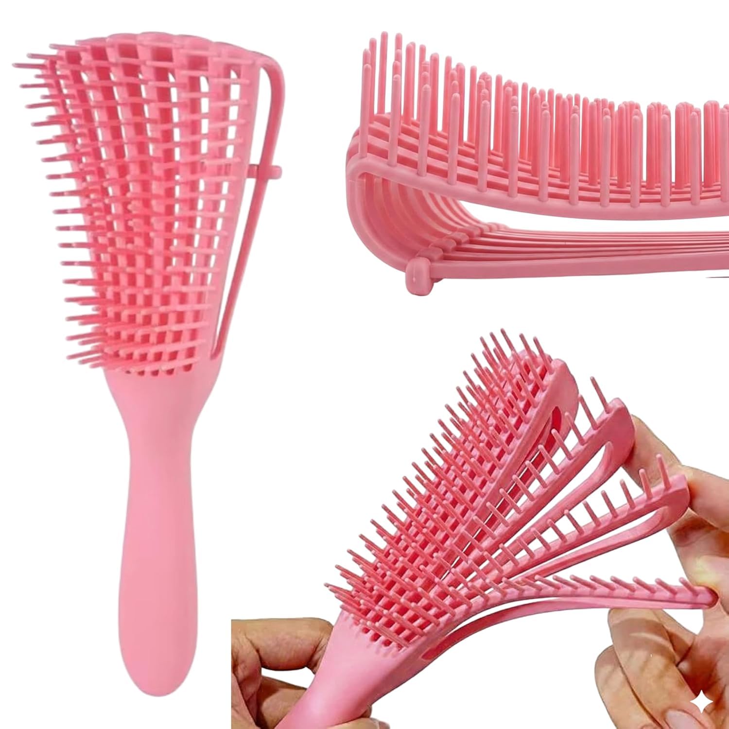 Detangler Hair Brush for Women & Men - Tangle Detangle Wide Tooth Comb for Curly/Wavy Hairs - Shampoo Detangling Curl Styling Hairbrush, Premium & Ergonomic Design-picture-14