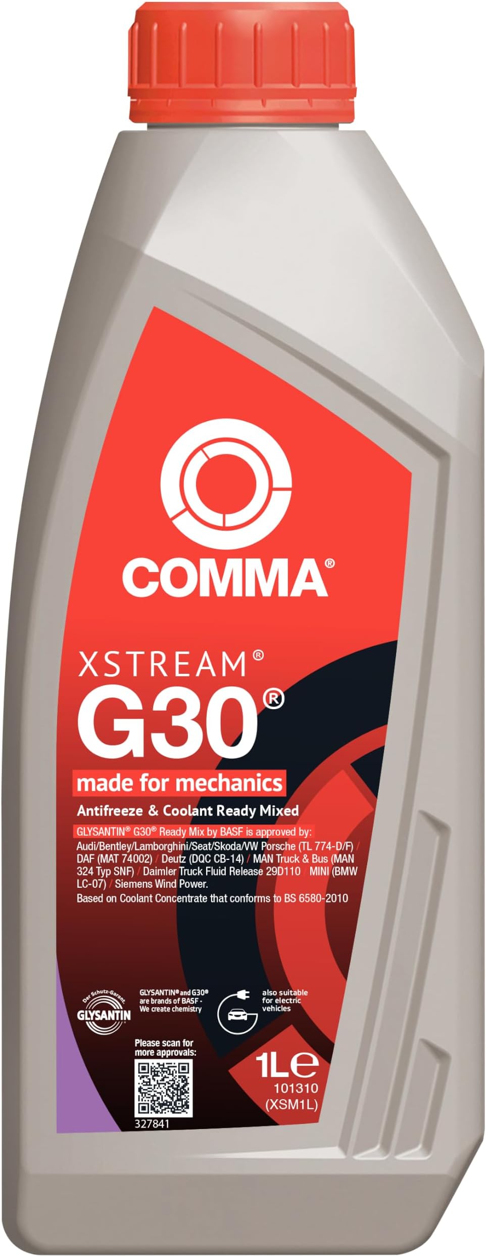 Comma Xstream® G30® Antifreeze & Coolant Ready Mixed 1L