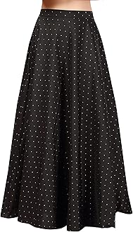 Studio Shringaar Women's Readymade Polyester Taffeta Floor Length Skirt Lahenga Ghaghra