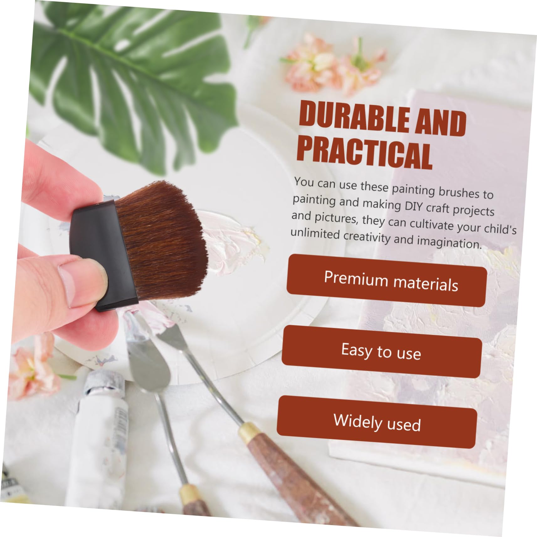 Lurrose 50stücke Teiliges Künstlerpinsel Multifunktionale Pinsel Für Aquarell Ölfarben Für Kreative Projekte Langlebige Borsten Und Ergonomische Griffe Für Präzises Malen