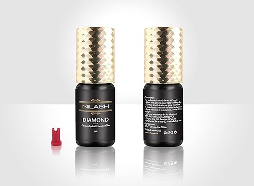 Miniatura 4 de M LASH Adhesivo de extensión de pestañas fuerte (pegamento) de diamante de 6 a 7 semanas de retención 1-2 segundos seco 0.2 fl oz  Volumen y uso