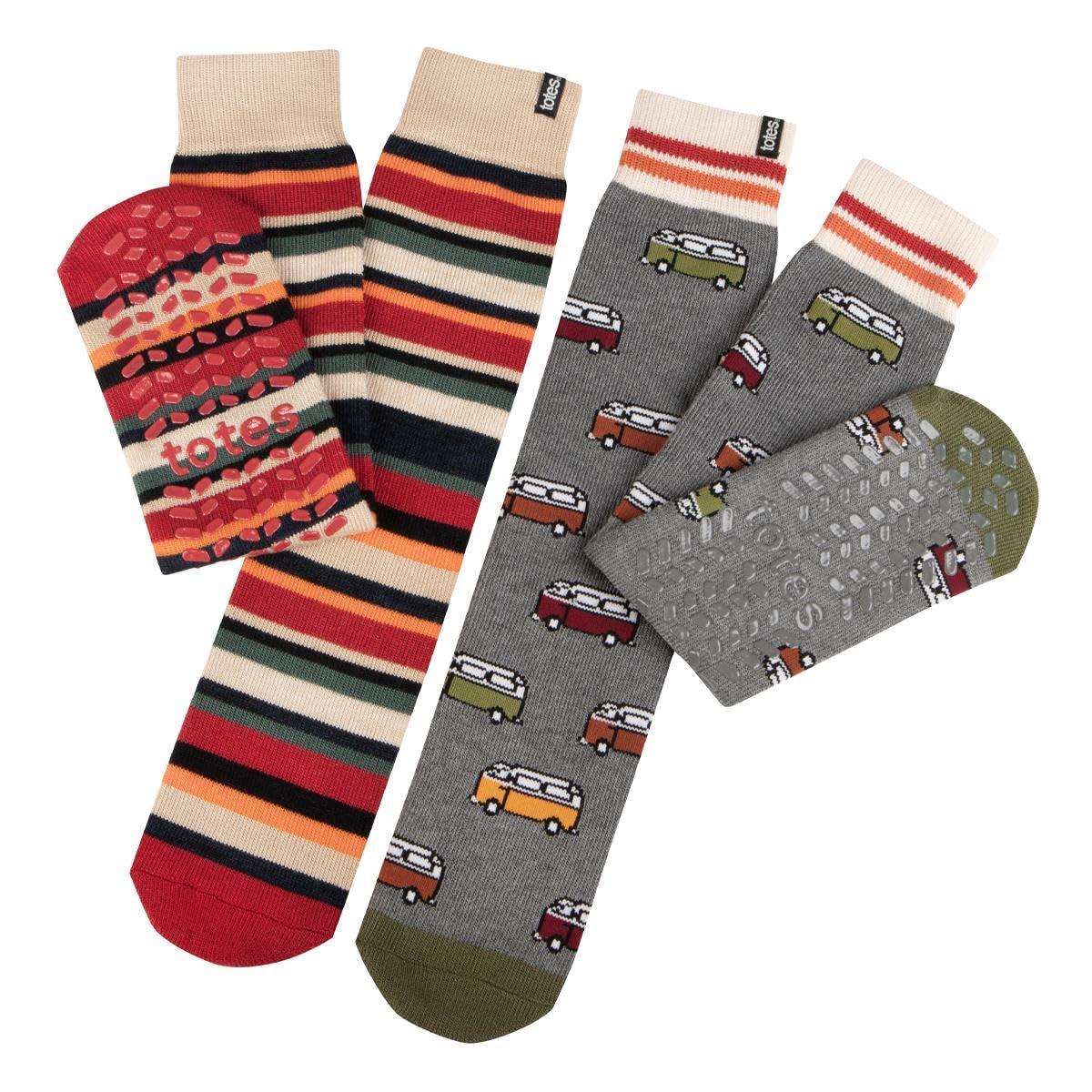 totes® toasties® Mens Original Slipper Socks (Twin Pack)