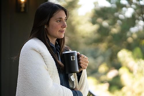 Miniatura 5 de IRON FLASK Vaso aislado de bola baja de 12 onzas con tapa abatible, vaso de viaje portátil para bebidas calientes y frías, a prueba de fugas, doble