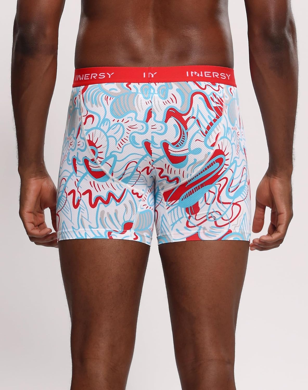 INNERSY Men's Breathable Mesh Boxer Briefs Cooling Moisture Wicking Underwear 4-Pack - Image 4