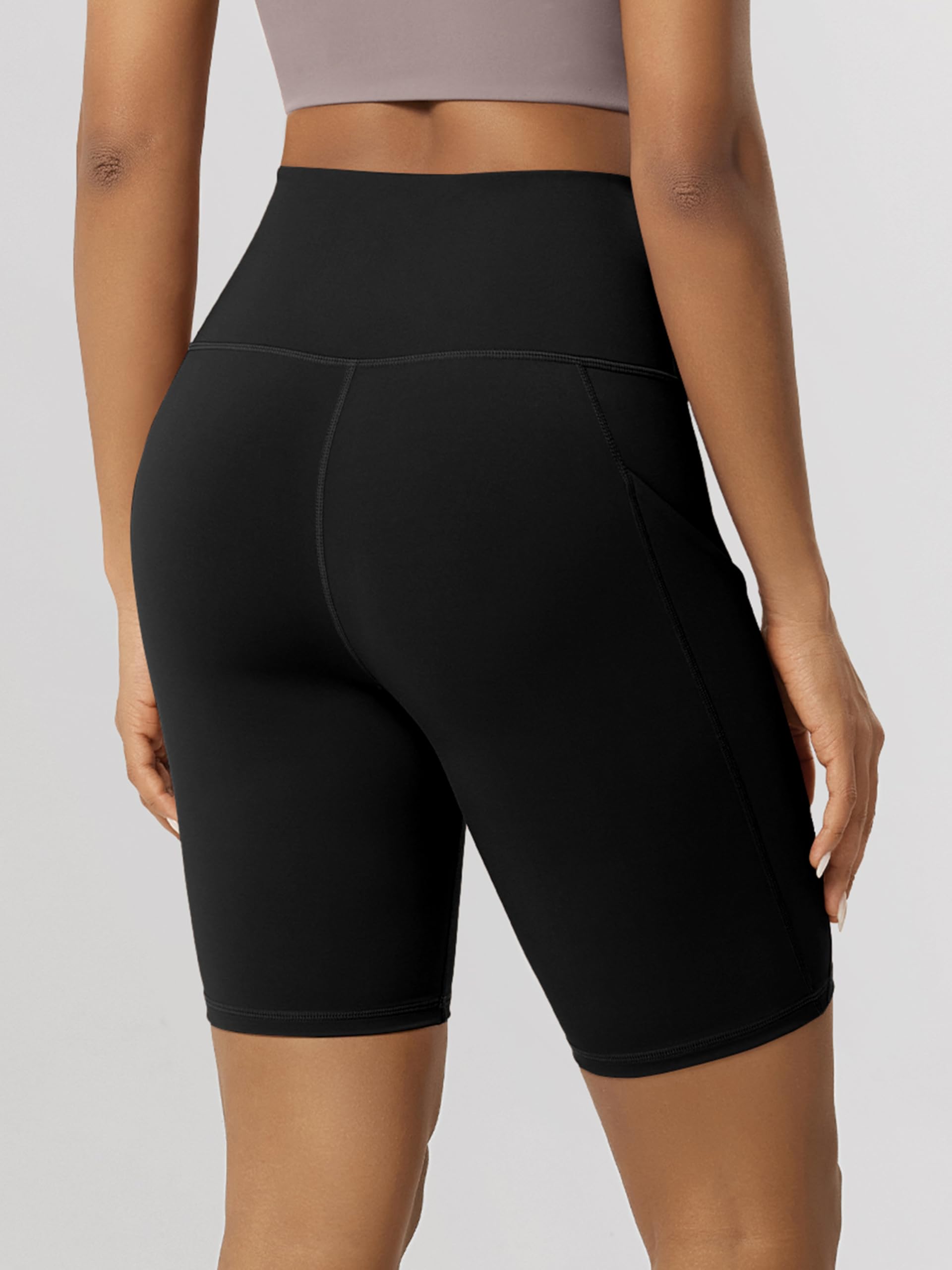 ODODOS Women's Tummy Control Biker Shorts 2.0 with Pockets High Waist Athletic Workout Yoga Shorts-3.5''/ 5"/ 8" / 10" Inseam - 4