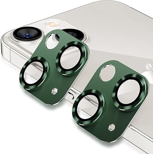 Miniatura 10 de Korecase Paquete de 2 protectores de cámara compatibles con iPhone 13 Mini, vidrio templado 9H, antiarañazos, polvo, fuerte adherencia, cobertura