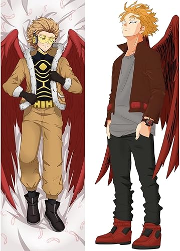 50 * 160CM Anime My Hero Academia Takami Keigo Hawks Dakimakura Hugging Body Pillow Case 3D Impreso Home Bedding Funda de almohada Piel de melocotón