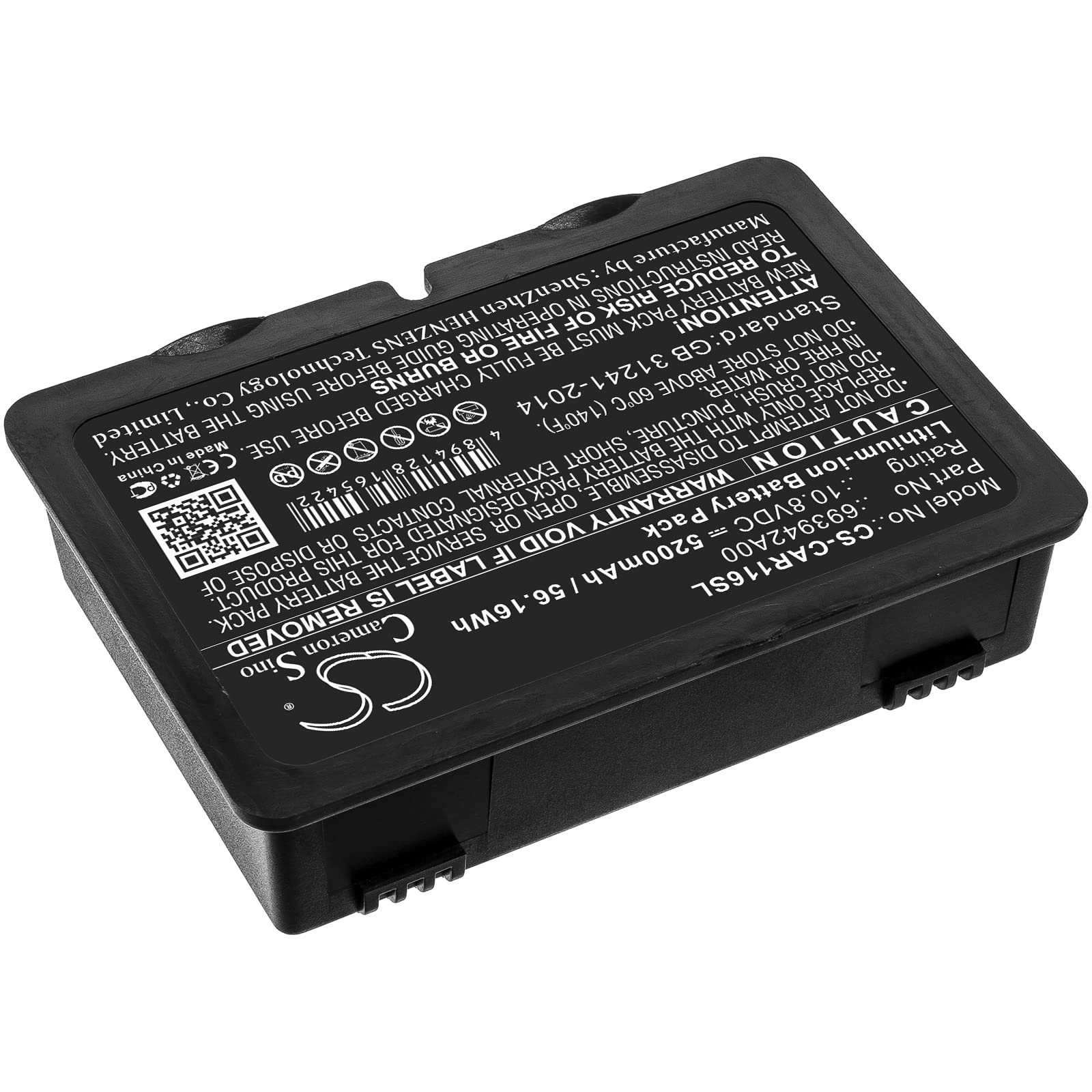 Ejjinenbby Replacement Battery Compatible for Chauvin Arnoux C.A 6116N C.A 6117 (5200mAh/10.8V), 693942A00 Battery