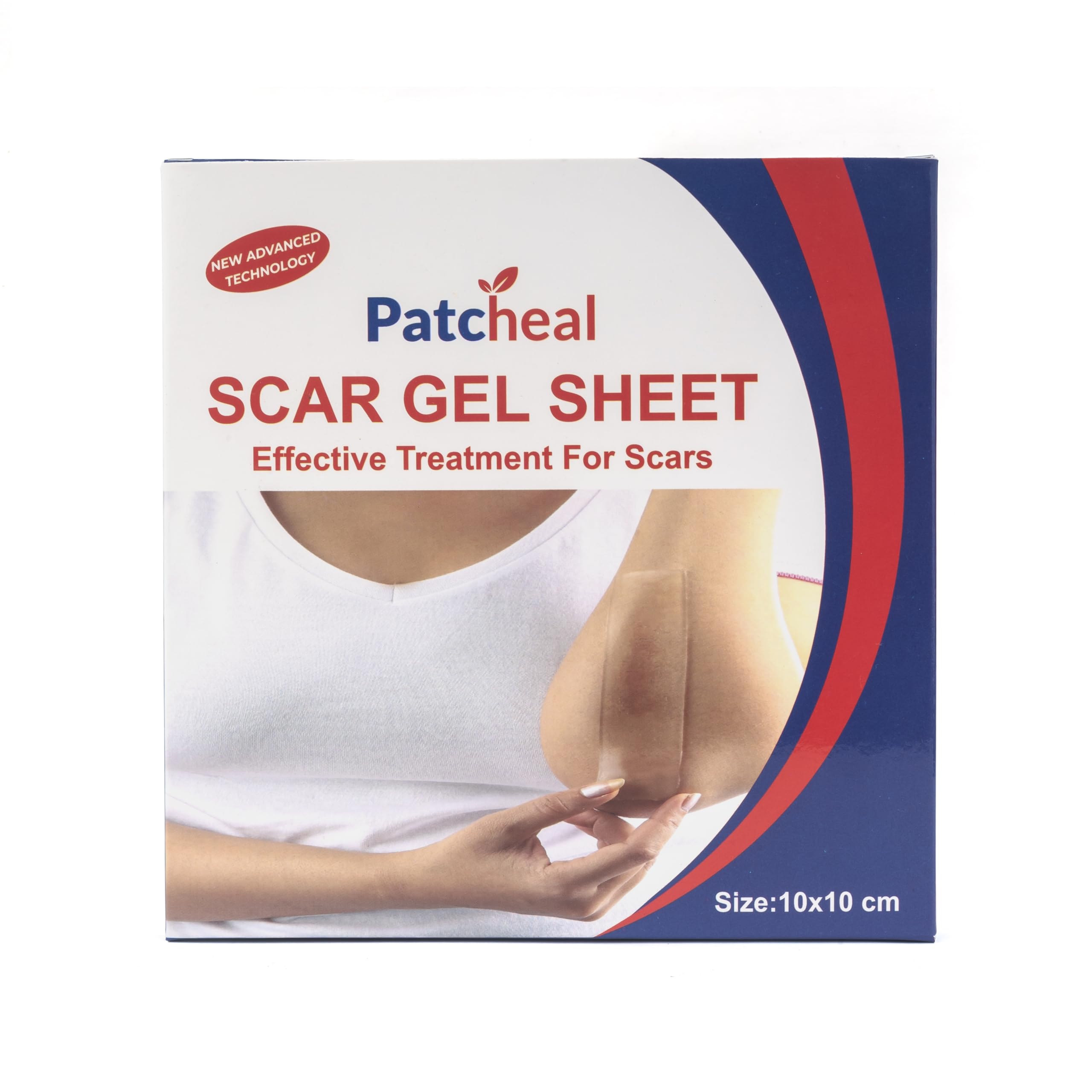 Patcheal Adhesive Gel Sheet for Scars 10 cm X 10 cm