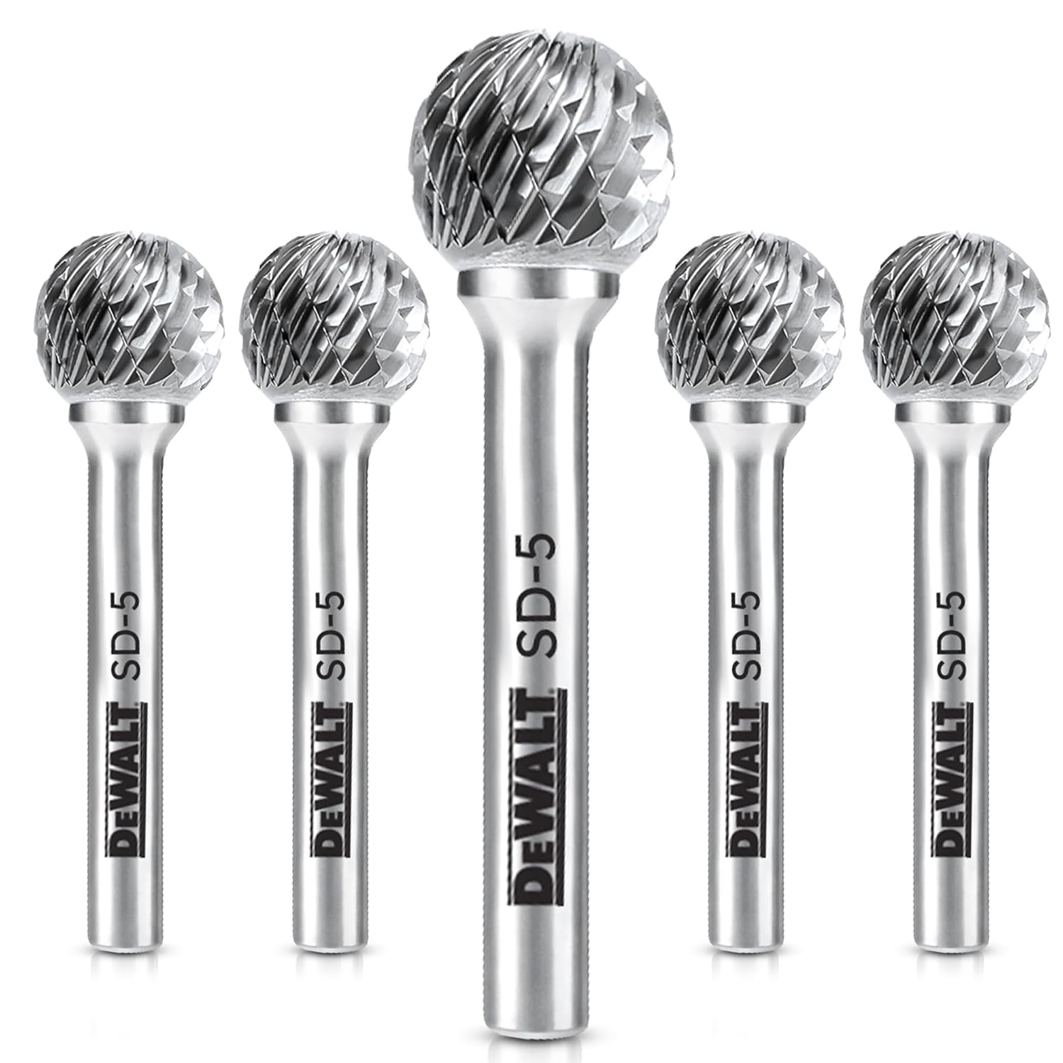 5 Pack DEWALT Carbide Burr Size SD-5