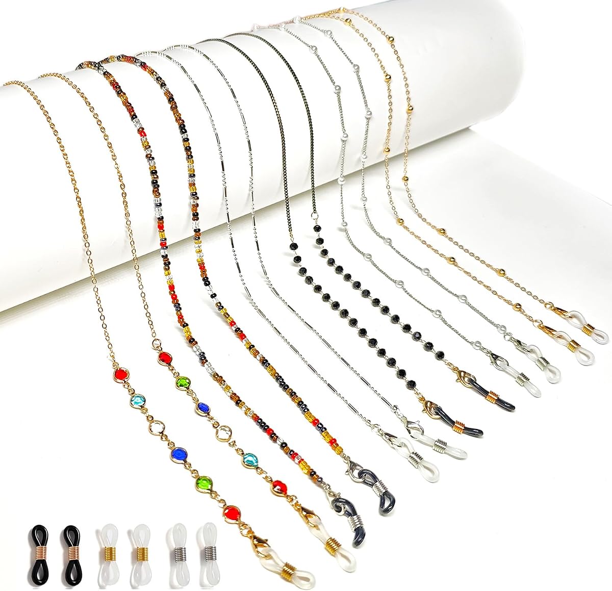 Glasses chain for women eyeglasses strap eye glasses holders around neck beaded eyeglass chains for women