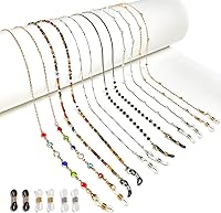 EJOQSON Beaded Glasses Chain for Women - 6 Stylish Eyeglass Straps, Secure Neck Holders for Sunglasses & Reading Glasses