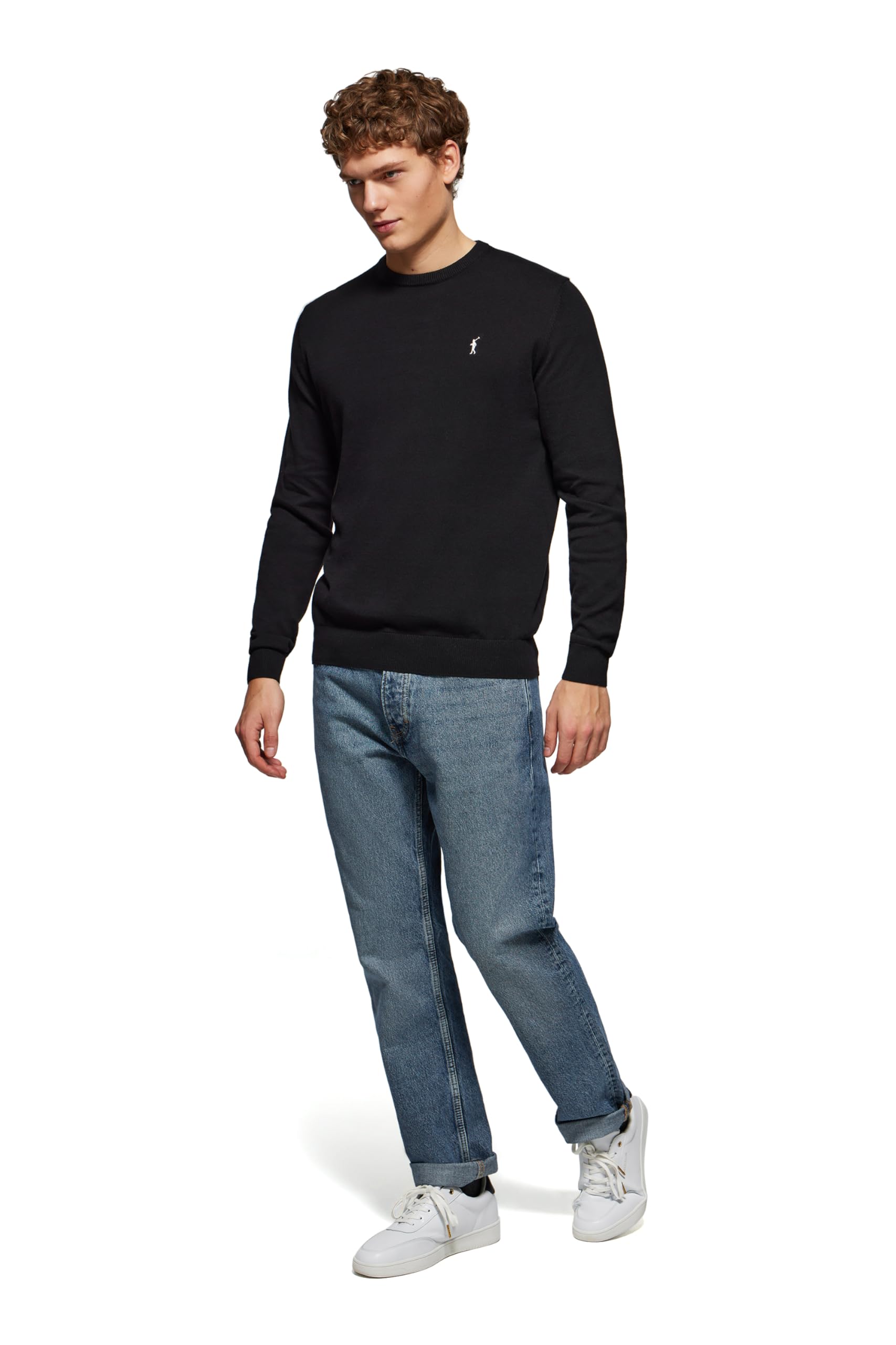 Polo Club Maglione Manica Lunga Uomo Maglioni Girocollo Crew Neck Pullover 100% Cotone