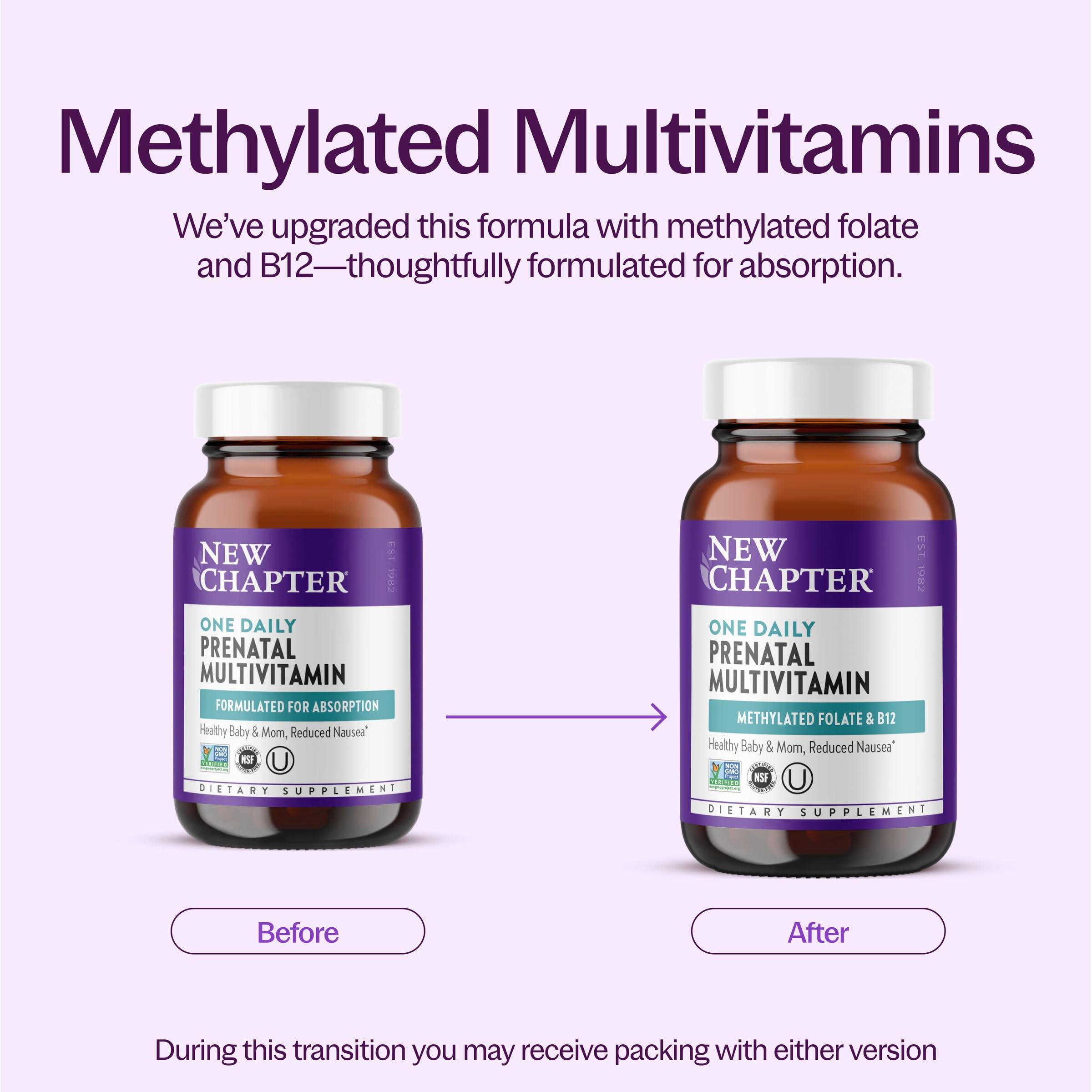 New Chapter One Daily Prenatal Multivitamin, 90 Count — Amazon image 3