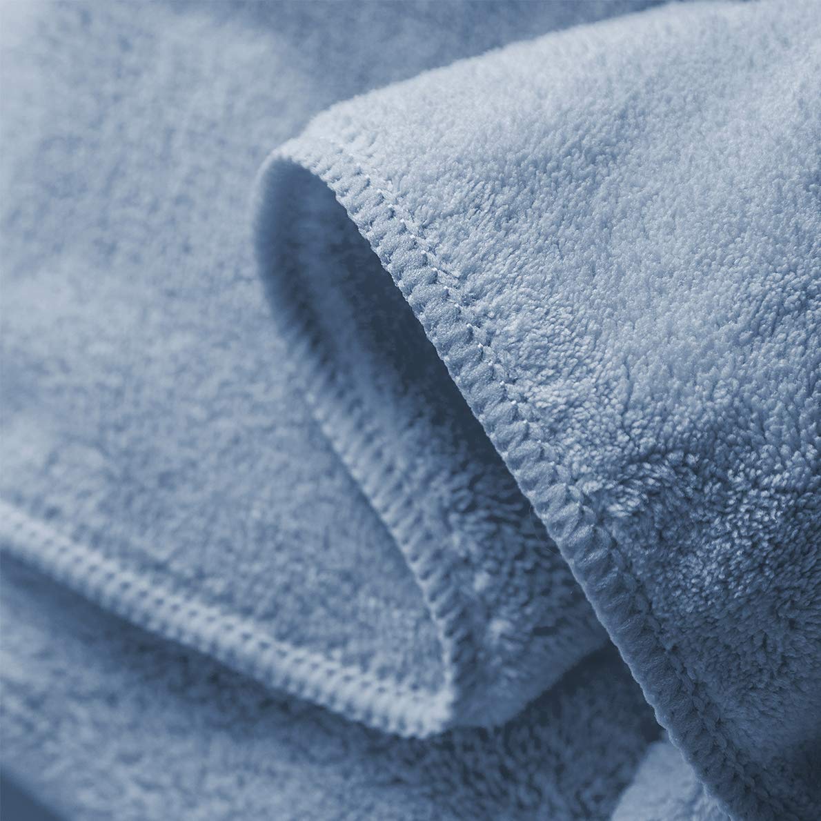 Xinrjojo 3 Piece Fade-Resistant Microfiber Super Soft Plush Highly-Absorbent Microfiber Quick-Dry Towel Sets, 1 Bath Towel 2 Hand Towels-Royal Blue