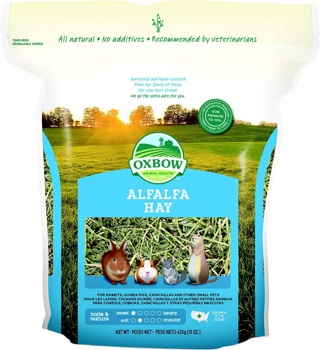 Oxbow Alfalfa Hay for Small Animals, 425g