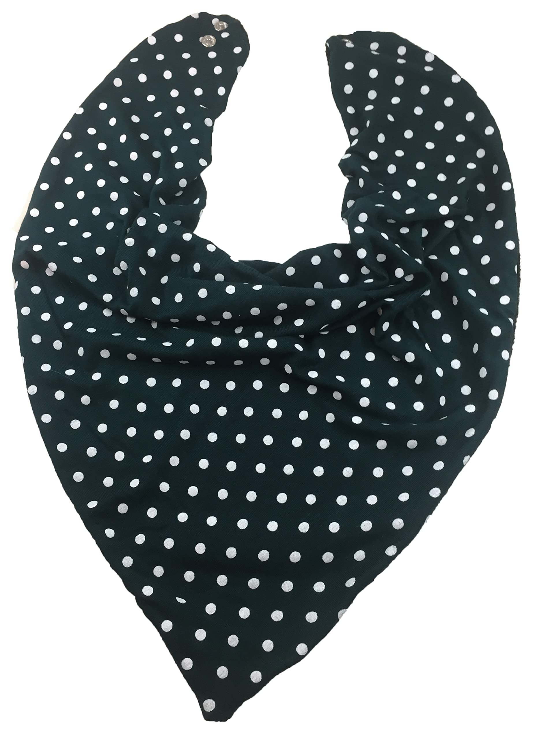 Oooly Dooly Bibs Multicolour Adult Dribble Bib Bandana Special Needs 2 Pack 1 X Black/White Spot 1 X Blue/White Check