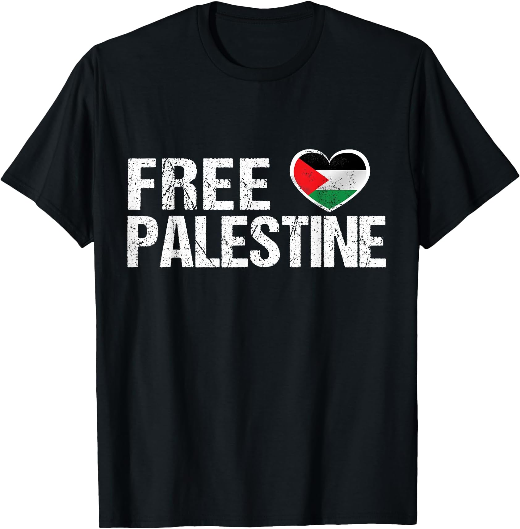 Palestine Flag Heart Free Palestine T-Shirt