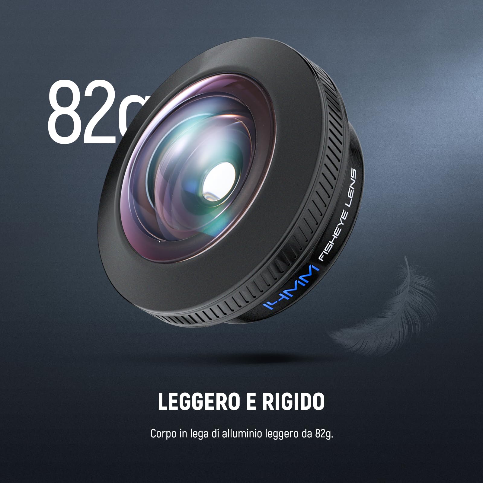 NEEWER Obiettivo Fish Eye VR da 14mm 170° con Clip Filettata da 17mm, Vista Panoramic Fisheye per Streaming, Paesaggi Esterni, Compatibile con iPhone 17 16 Pro Max Android S25 Ultra, LS-77