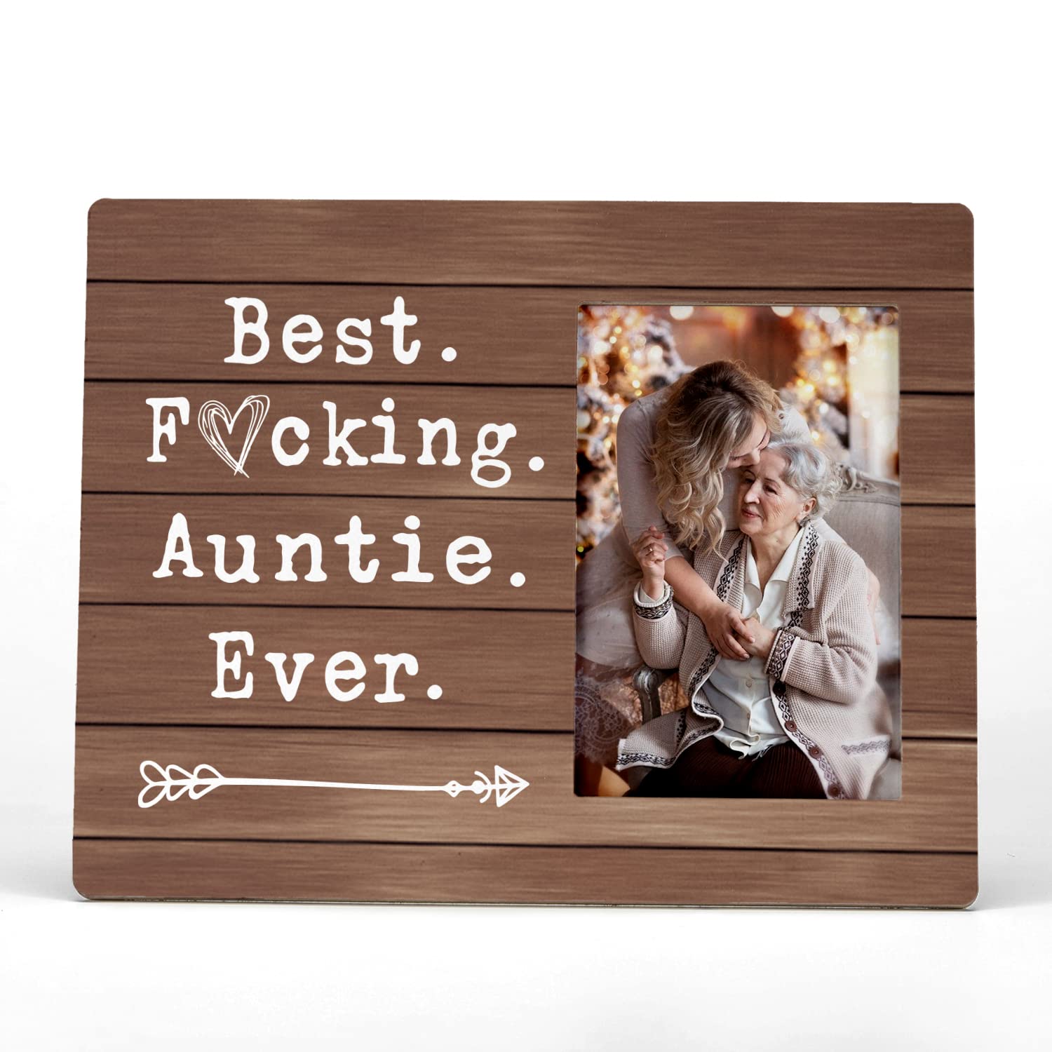 FONDCANYON brown rustic wooden frame